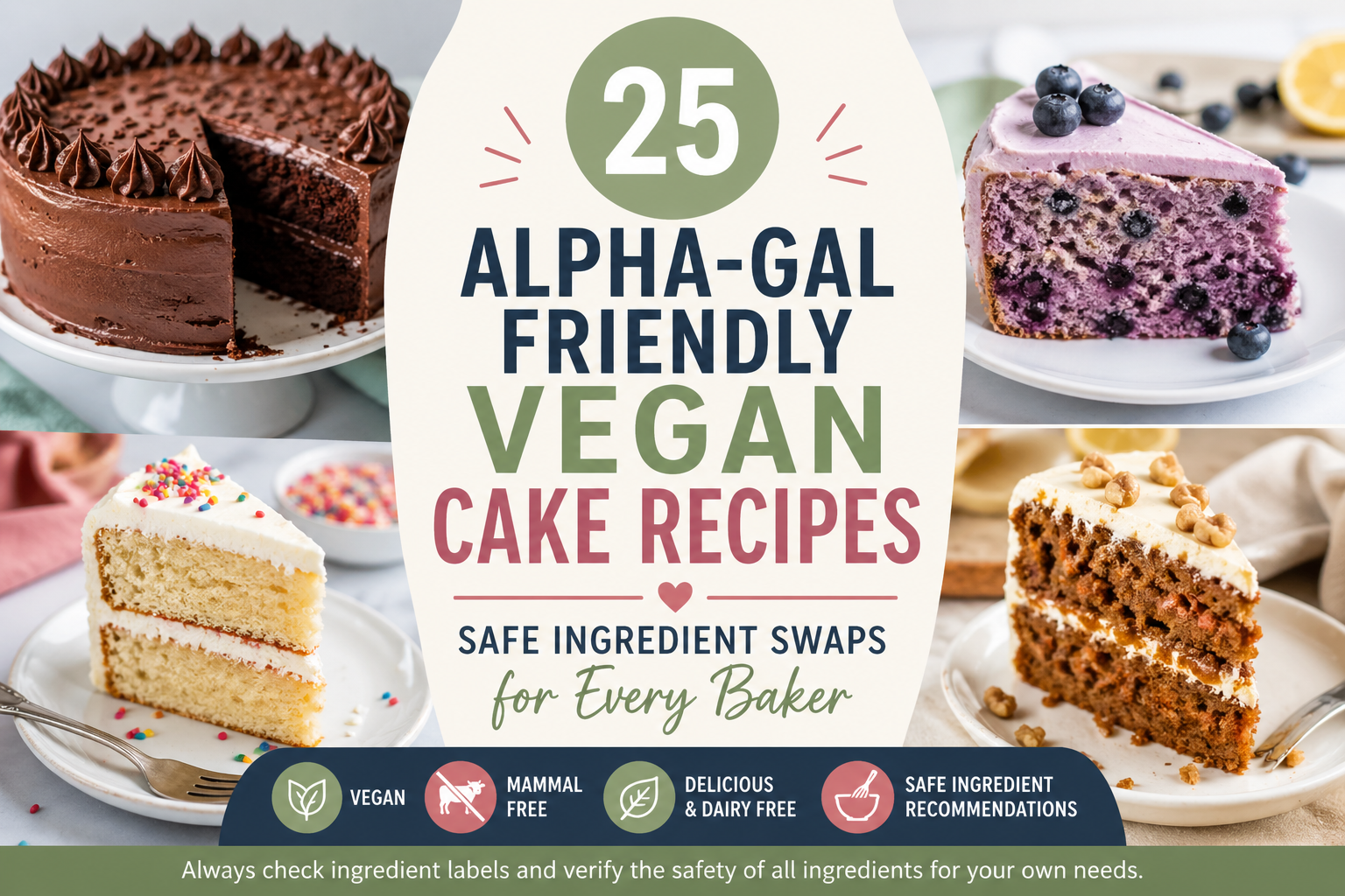 25 Alpha-Gal Friendly Vegan Cake Recipes + Safe Ingredient Swaps for Every Baker