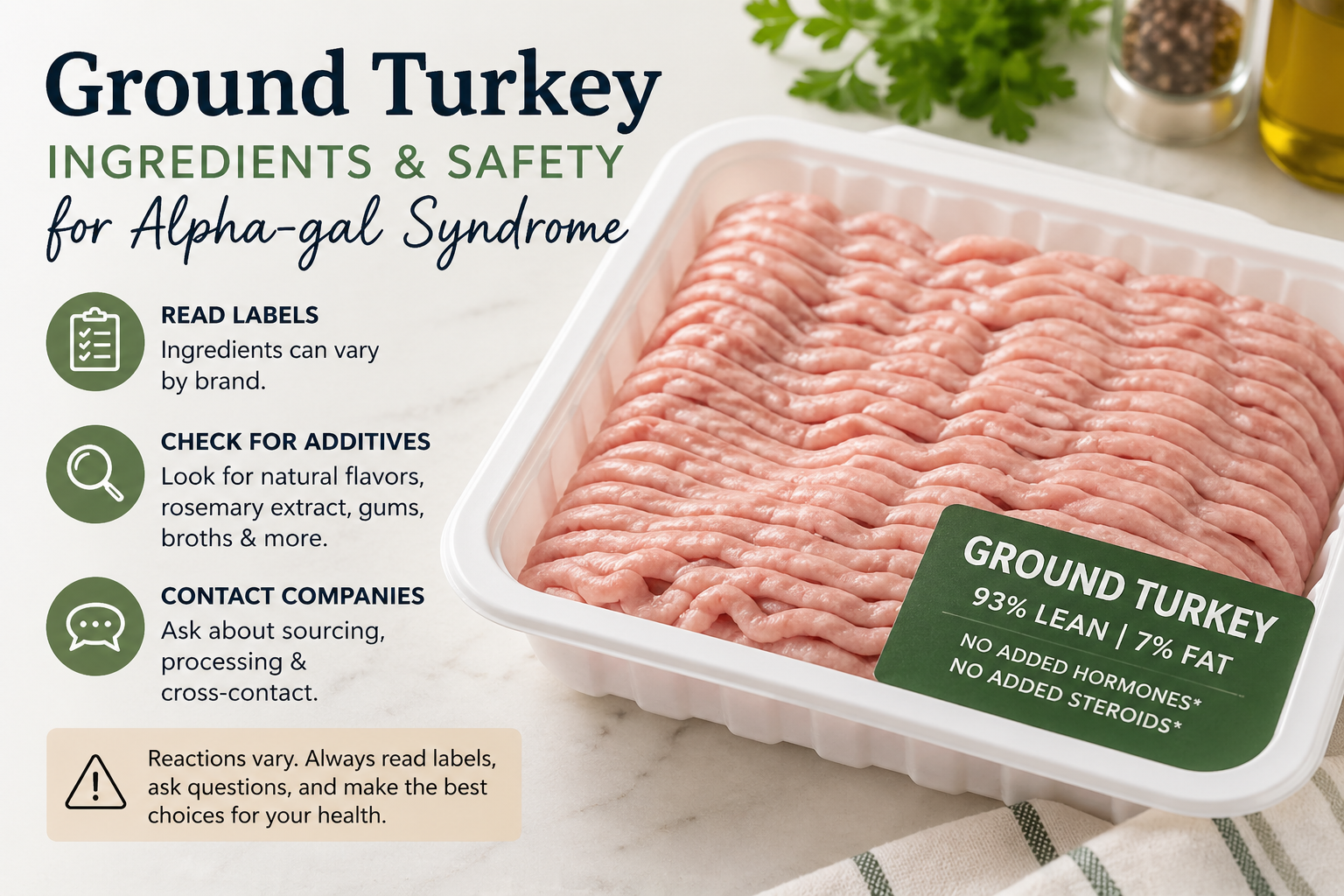 What is in my ground turkey?