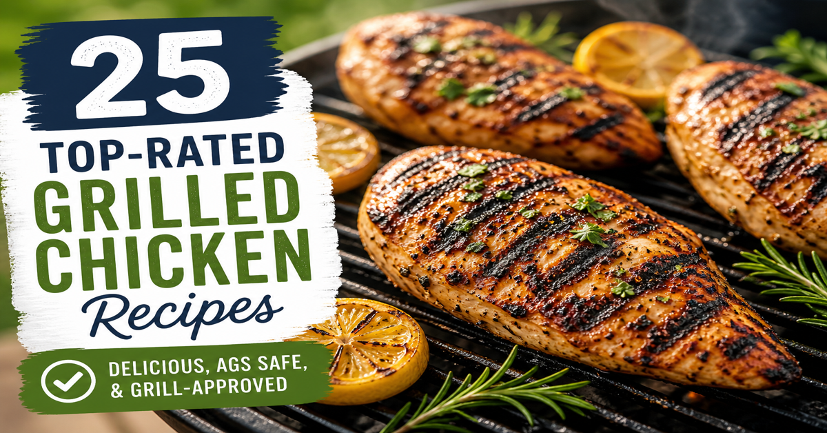 25 Top-Rated Grilled Chicken Recipes (Alpha-gal Friendly + Safe Ingredient Swaps)